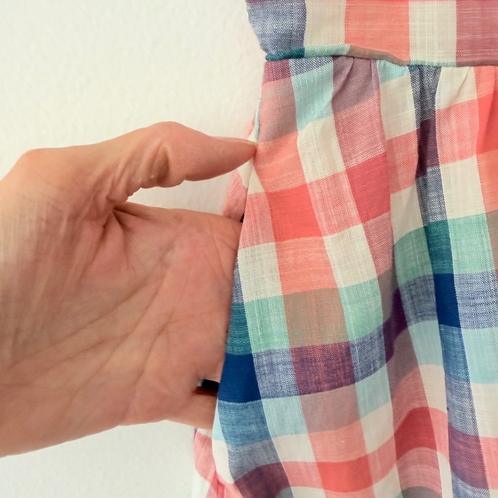 Modcloth Optimistic Effect Checkered Plaid Pastel… - image 6